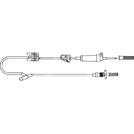 Advanced Medical Systems Primary Administration Set 20 Drops / mL Drip Rate 84 Inch Tubing 1 Port - M-536748-1179 - Case of 50 - Axiom Medical Supplies