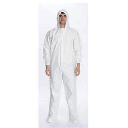 Valumax International Coverall with Hood and Boot Covers ValuMax™ Total LiquidGuard X-Large White Disposable NonSterile - M-1140721-105 - Case of 25