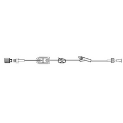 Becton Dickinson Extension Set 19 Inch Tubing 1 Port 5 mL Priming Volume DEHP-Free - M-402189-4115 - Case of 100