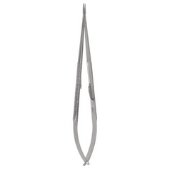 V. Mueller Micro Needle Holder Delicate Touch™ 7-1/2 Inch Length Straight Extra-fine Jaws Round Handle - M-1152018-1822 - Each