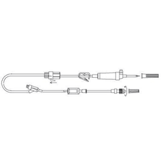 Advanced Medical Systems Primary Administration Set 84 Inch Tubing 1 Port - M-643059-3788 - Case of 50 - Axiom Medical Supplies