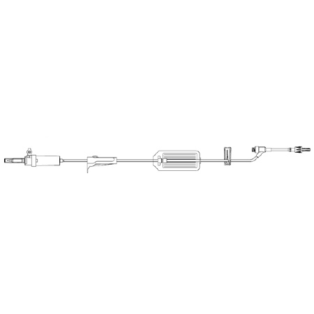 Zyno Medical Primary Administration Set Z-800 20 Drops / mL Drip Rate 105 Inch Tubing 1 Port - M-953305-3625 - Case of 50
