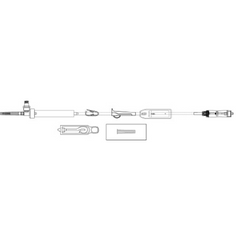 ICU Medical Primary Administration Set 20 Drops / mL Drip Rate 30 Inch Tubing 1 Port - M-777189-3079 - Case of 50