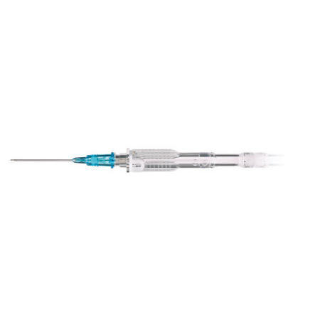 ICU Medical Peripheral IV Catheter SuperCath® 5 22 Gauge 1.25 Inch Sliding Safety Needle - M-1108623-1436 - Case of 1000