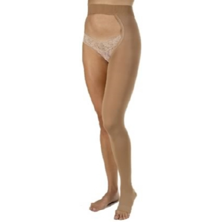 BSN Medical Compression Stocking JOBST® Chap Style / Left Medium Beige Open Toe - M-637038-4005 - Pair