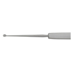 Miltex Chalazion Curette Miltex® Hebra 5 Inch Length Single-ended Solid Flat Handle 2 X 3.3 mm Tip Oval Cup Tip - M-508785-3800 - Each