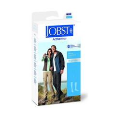 BSN Medical Compression Socks JOBST ActiveWear Knee High Medium White Closed Toe - M-826325-3713 | Pair