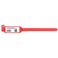 Precision Dynamics Identification Wristband Sentry® Bar Code LabelBand® Barcoded Band Permanent Snap Without Legend - M-528548-3829 - Box of 500