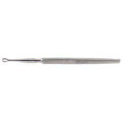 Miltex Dermal Curette Miltex® Piffard 5-1/2 Inch Length Single-ended Flat Handle Size 3, 6 mm Tip Straight Fenestrated Oval Tip - M-350648-2413 - Each