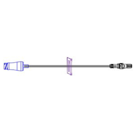 ICU Medical Extension Set 7 Inch Tubing 1 Port 0.24 mL Priming Volume DEHP-Free - M-842932-3348 - Each