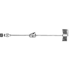 Advanced Medical Systems Huber Infusion Set 22 Gauge 1 Inch 10 Inch Tubing Without Port - M-567393-3916 - Case of 12 - Axiom Medical Supplies