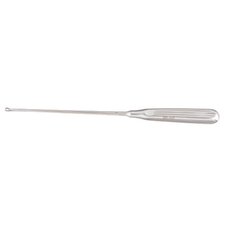 Miltex Uterine Curette Miltex® Sims 11 Inch Length Single-ended Hollow Handle with Grooves Size 1 Tip Sharp Loop Tip - M-249956-1642 - Each