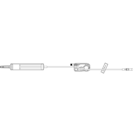 ICU Medical Primary Administration Set PlumSet™ 10 Drops / mL Drip Rate 110 Inch Tubing - M-1031836-2342 - Case of 48