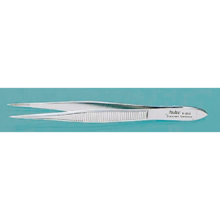 Miltex Splinter Forceps Howard 3-1/2 Inch Length Floor Grade NonLocking Thumb Handle Straight - M-491554-4979 - Dozzen2