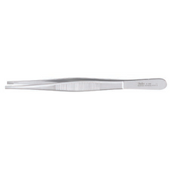 Miltex Tissue Forceps Miltex® Brown 6 Inch Length OR Grade German Stainless Steel NonSterile NonLocking Thumb Handle Straight 8 X 8 Teeth, Serrated Tip - M-250207-2112 - Each