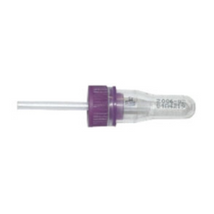 Fisher Scientific Safe-T-Fill® Capillary Blood Collection Tube Whole Blood Tube K2 EDTA Additive 1.1 mm Diameter 125 µL Purple Pierceable Attached Cap Plastic Tube - M-592651-4435 - Pack of 50