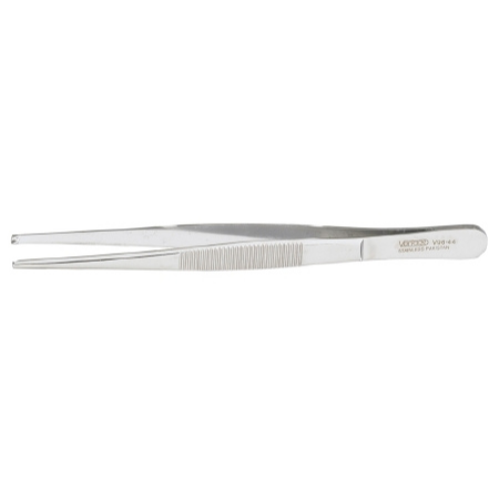 Miltex Tissue Forceps Vantage® 5-1/2 Inch Length Floor Grade Stainless Steel Straight 1 X 2 Teeth - M-250422-2607 - Each