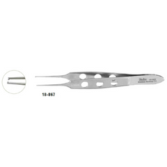 Miltex Tissue Forceps Miltex® Bishop-Harmon 3-3/8 Inch Length OR Grade German Stainless Steel NonSterile NonLocking Fenestrated Thumb Handle Straight Serrated Tips with 1 X 2 Teeth - M-249741-2736 - Each