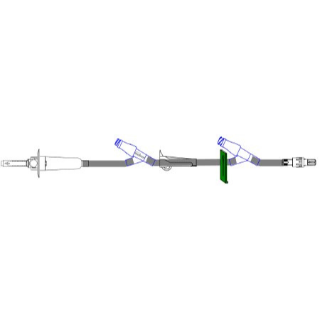 ICU Medical Primary Administration Set 15 Drops / mL Drip Rate 100 Inch Tubing 2 Ports - M-664526-4272 - Case of 50