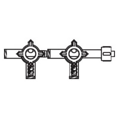 Smiths Medical Stopcock Medfusion® 3 Way - M-129636-2560 - Case of 25