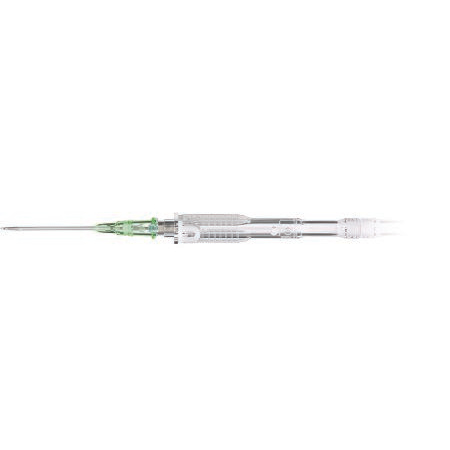 ICU Medical Peripheral IV Catheter SuperCath® 5 24 Gauge 0.56 Inch Sliding Safety Needle - M-1108634-1302 - Case of 1000