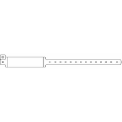 Precision Dynamics Identification Wristband Speedi-Print® Write On Band Permanent Snap Without Legend - M-153042-4096 - Box of 500