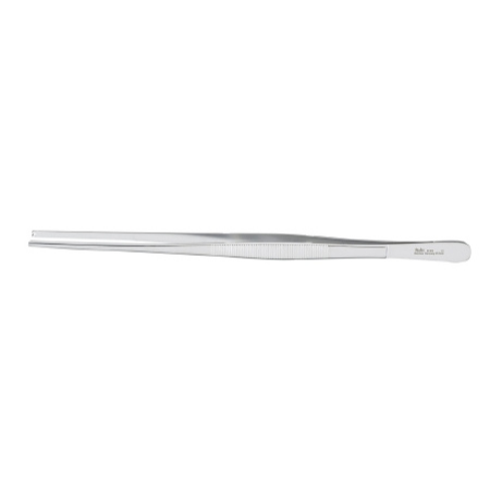 Miltex Tissue Forceps Miltex® 10 Inch Length OR Grade German Stainless Steel NonSterile NonLocking Thumb Handle Straight 1 X 2 Teeth - M-250242-4110 - Each