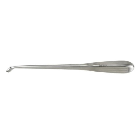 Miltex Bone Curette Miltex® Hibbs-Spratt 9 Inch Length Single-ended Hollow Handle with Grooves Size 00, 3.3 mm Tip Reverse Angled Oval Cup Tip - M-731422-2050 - Each