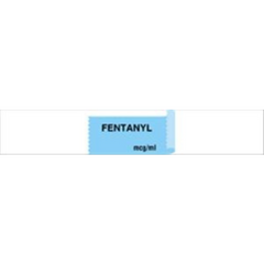 United Ad Label Drug Label UAL™ Anesthesia Label Fentanyl mcg_mL Light Blue 1/2 X 1 Inch - M-382213-3358 - Each