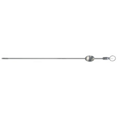 BR Surgical Endometrial Biopsy Curette BR Surgical Novak 9 Inch Length Single-ended Rigid Handle 2 mm Tip Straight Round Tip with Sharp Serrated Teeth - M-731062-1880 - Each