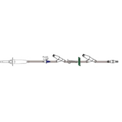 ICU Medical Primary Administration Set Bravo® 15 Drops / mL Drip Rate 92 Inch Tubing 2 Ports - M-553598-3940 - Case of 50