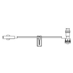 Smiths Medical Extension Set SmartSite* 7 Inch Tubing 1 Port 0.5 mL Priming Volume DEHP-Free - M-454772-4546 - Case of 100