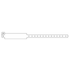Precision Dynamics Identification Wristband Speedi-Band® Write On Band Permanent Snap Without Legend - M-174973-4889 - Box of 500