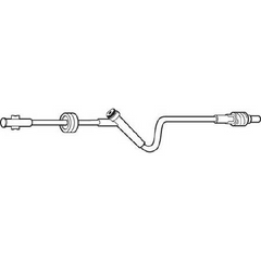 Baxter Extension Set Interlink® 13 Inch Tubing 1 Port 2.1 mL Priming Volume - M-370360-2417 - Case of 48