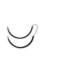 J & J Healthcare Systems Suture with Needle Prolene Nonabsorbable Uncoated Blue Suture Monofilament Polypropylene Suture Size 5 - 0 36 Inch Suture Double-Armed 12 mm Length 3/8 Circle Taper Point Needle - M-3287-1018 - Box of 36
