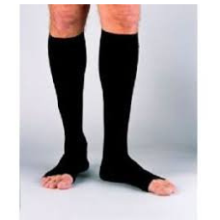 BSN Medical Compression Socks JOBST® Knee High Medium Black Open Toe - M-834789-2538 - Pair
