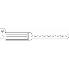 Precision Dynamics Identification Wristband Veri-Color® Write On Band Permanent Snap Without Legend - M-313938-4822 - Box of 250