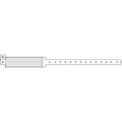 Precision Dynamics Identification Wristband Veri-Color® Write On Band Permanent Snap Without Legend - M-414372-4166 - Box of 250