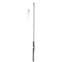 BR Surgical Endocervical Biopsy Curette HerMann Medizintechnik Kevorkian 12 Inch Length Single-ended Handle 4 mm Tip Slightly Curved Rectangular Tip - M-513150-1493 - Each