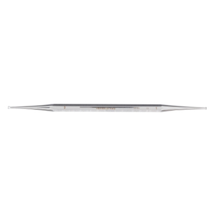 Excavator Curette McKesson Argent™ 5-1/2 Inch Length Double-ended Solid Octagon Handle 1.5 mm Tip / 2 mm Tip Straight Fenestrated Round Cup Tip - M-1110138-4546 - Each