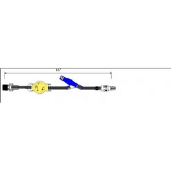 ICU Medical Extension Set 16 Inch Tubing 2.5 mL Priming Volume DEHP-Free - M-538975-1836 - Case of 50