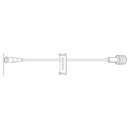 Baxter Extension Set 6 Inch Tubing 0.3 mL Priming Volume DEHP-Free - M-254727-4233 - Case of 50