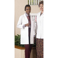 Fashion Seal Uniforms Lab Coat White Medium Knee Length Reusable - M-479897-155 - Each