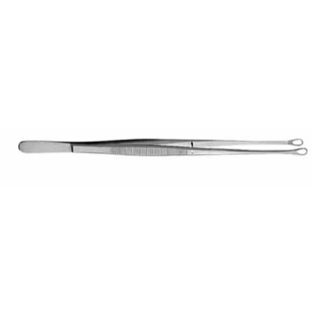 V. Mueller Tissue Forceps Snowden-Pencer® Diamond-Points Singley 10 Inch Length Mid Grade Stainless Steel Curved - M-738179-4436 - Each