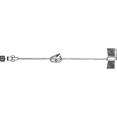 Advanced Medical Systems Huber Infusion Set 20 Gauge 1-1/2 Inch 10 Inch Tubing Without Port - M-555005-3181 - Box of 12 - Axiom Medical Supplies