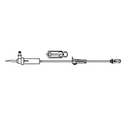 ICU Medical SECONDARY SET, W/CLAVE BONDED SPIROS 30" (50/CS) HOSPRA - M-666021-3959 - Case of 50