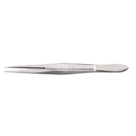 Splinter Forceps McKesson Argent™ 4 Inch Length Surgical Grade Stainless Steel NonSterile NonLocking Thumb Handle Straight - M-970143-2289 - Each