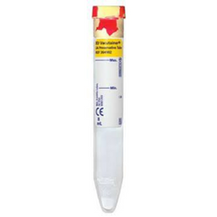 Becton Dickinson BD Vacutainer® Urinalysis Tube Conical Bottom Chlorhexadine / Ethyl Paraben / Sodium Propionate Additive 16 X 100 mm 8 mL Red / Yellow Mottled Conventional Closure Plastic Tube - M-463696-1816 - Case of 1000