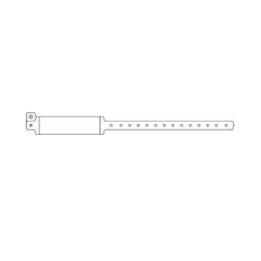 Precision Dynamics Identification Wristband Speedi-Print® Write On Band Permanent Snap Without Legend - M-318166-3520 - Box of 500