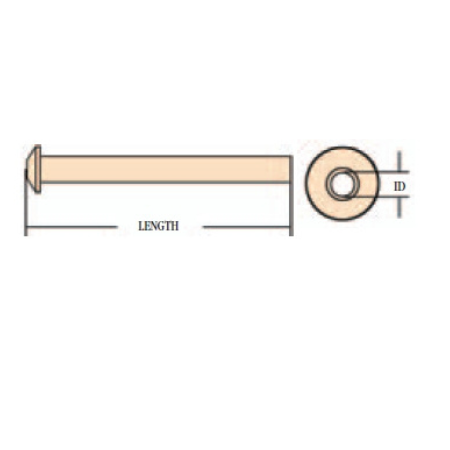 Olympus America Inc Ear Ventilation Tube Straight 1.14 mm Fluoroplastic - M-490481-4188 - Box of 6